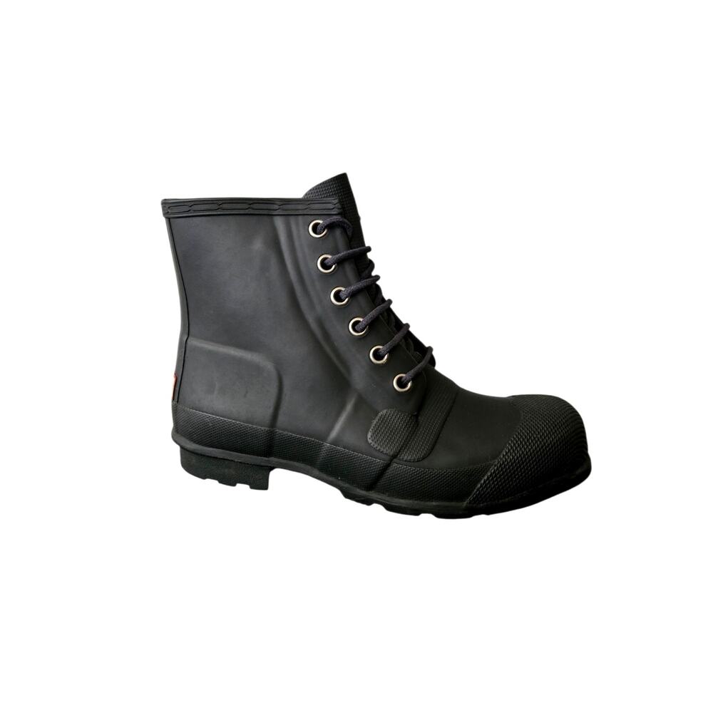 Gorpcore Hunter Original Rubber Lace Up Rain Boots Men's Size 9 Black Outdoors